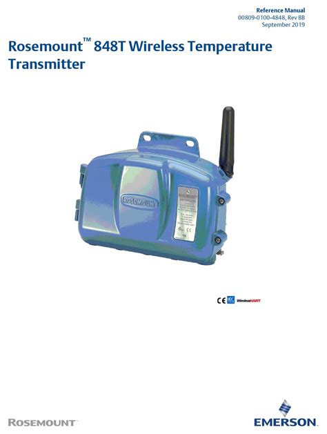 rosemount 848t wireless temperature transmitter pdf manual